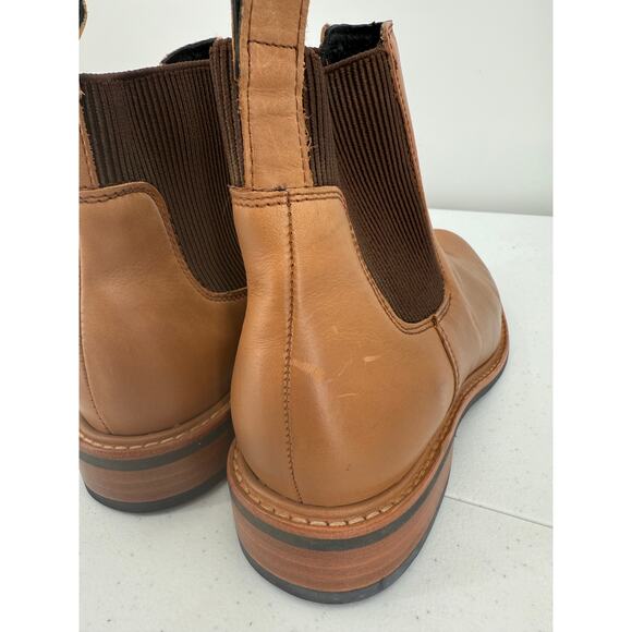 NEW Nisolo Carmen Chelsea Boots Almond Brown Leather Women's Size 8.5 - Picture 9 of 11